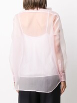Thumbnail for your product : Tory Burch Sheer Pussy Bow Shirt