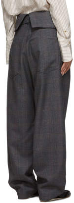 Loewe Grey Belted Pleated Trousers