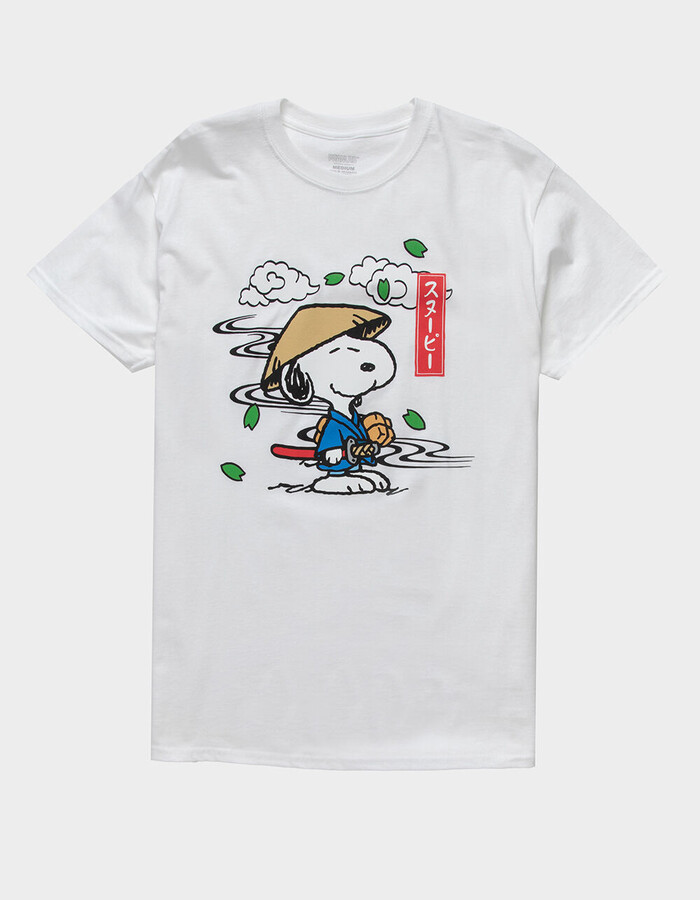 Men's Freeze Max Blue Peanuts Snoopy Flower T-Shirt Size: Medium