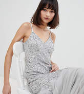 Thumbnail for your product : Maya All Over Sequin Cami Strap Fishtail Maxi Bridesmaid Dress