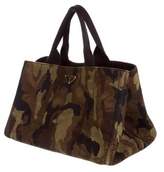 Thumbnail for your product : Prada Logo Camouflage Satchel