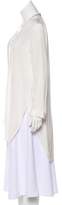 Thumbnail for your product : Halston Long Sleeve Silk Tunic