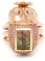 Thumbnail for your product : Daniela Villegas - Ombre Gold, Tourmaline, Sapphire & Peridots Ring - Womens - Gold Multi