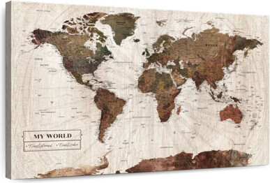 17 Stories My World Push Pin Travel Milstead V