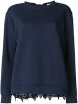 Thumbnail for your product : P.A.R.O.S.H. broderie anglaise-panelled sweatshirt