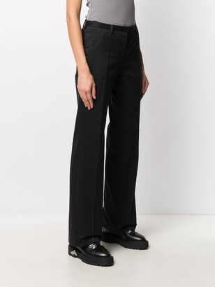 Helmut Lang Pre-Owned 2000s Pinstripe Bootcut Trousers