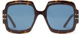 Christian Dior Diorsignature Oversized Square Acetate Sunglasses - Tortoiseshell