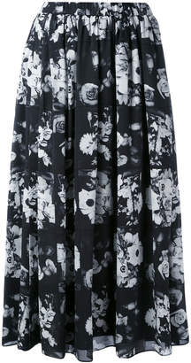 Kenzo printed full skirt