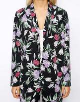 Thumbnail for your product : ASOS Soft Blazer in Floral Print