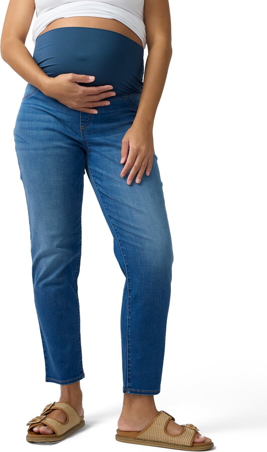 Ingrid & Isabel For Every Belly Women's Maternity Straight Denim Jean, Sizes S-XXL
