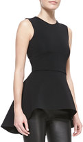 Thumbnail for your product : Cushnie High-Low Seam-Waist Tunic Top