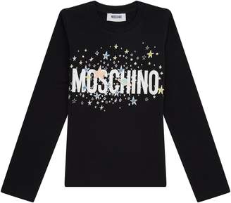 Moschino Star Logo Long Sleeve Top
