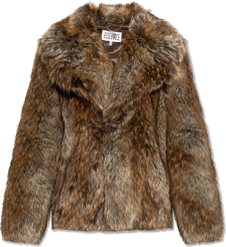 MM6 MAISON MARGIELA Faux Fur  - Brown
