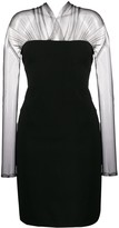Thumbnail for your product : Karl Lagerfeld Paris Tulle Top Midi Dress