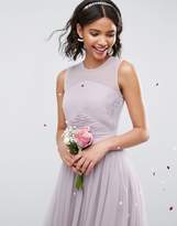 Thumbnail for your product : ASOS Design Bridesmaid Midi Dress With Ruched Panel Detail