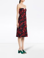 Thumbnail for your product : Prada Dark Rose print Cady dress