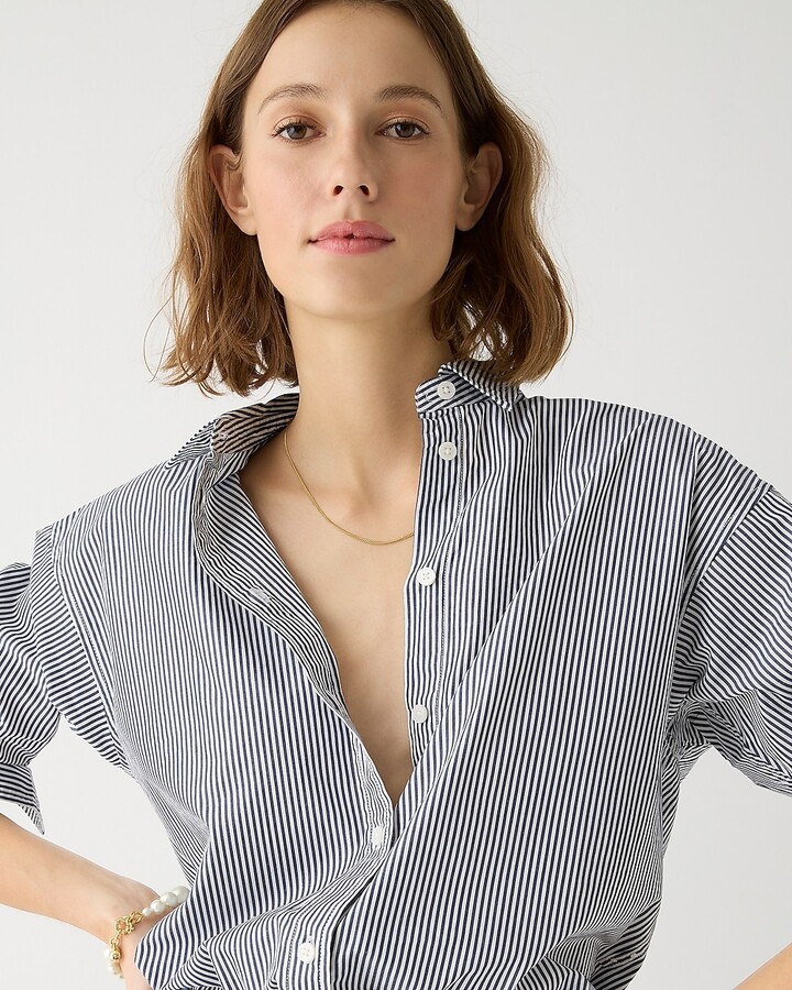 timeless piece of clothing for women button up striped shirt 