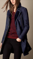 Thumbnail for your product : Burberry Mid-length Merino Shearling Biker Trench Coat