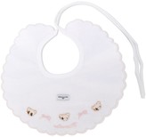 Thumbnail for your product : MonnaLisa Teddy Bear Embroidery Bib