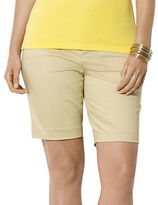 Thumbnail for your product : Lauren Ralph Lauren Plus Cotton Sateen Bermuda Shorts