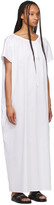 Thumbnail for your product : Totême White Draped Beach Tunic Dress