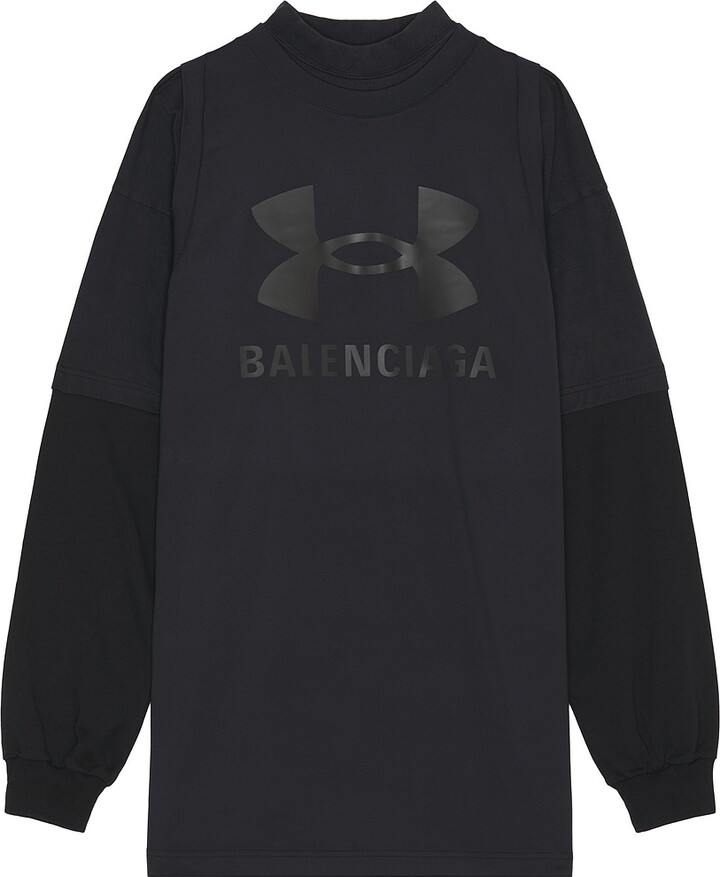 Balenciaga x Under Armour Layered T-Shirt in Black