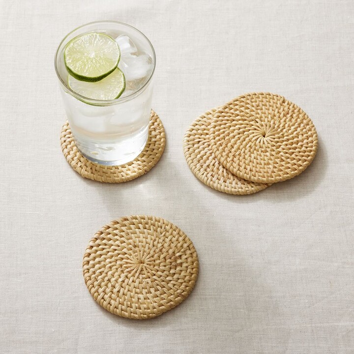 Merida Rattan Woven Coasters