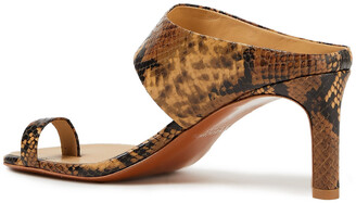 Zimmermann Snake-effect Leather Mules