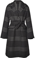 Thumbnail for your product : Agnona Intarsia Knit Wool Coat