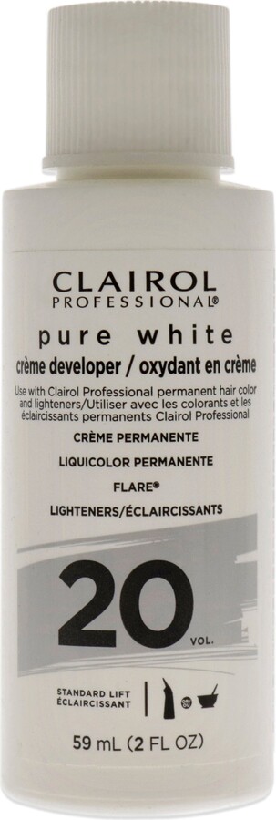 Clairol Pure White 20 Volume Creme Developer by for Unisex - 2 oz Lightener