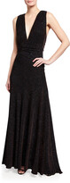 Thumbnail for your product : Talbot Runhof Cotori Metallic A-Line Gown