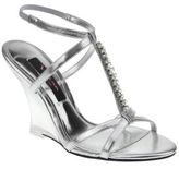 Thumbnail for your product : Nina Manuela T-Strap Wedge Sandals with Rhinestone Accents