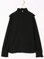 Thumbnail for your product : Dondup Kids frill-trim fitted blouse