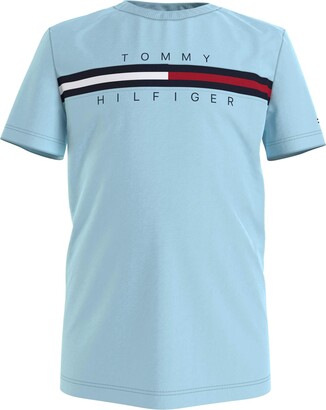 Tommy Hilfiger Flag Rib Insert tee S/S Camisa para Niños 