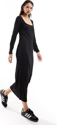 Long Sleeve Maxi Dress Plus Size