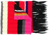 Thumbnail for your product : Burberry Striped Chunky Knit Cashmere Wool Blend Scarf