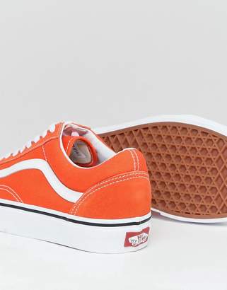 Vans Old Skool Sneakers In Orange VA38G12W1