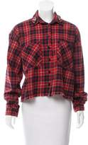 Thumbnail for your product : Pinko Distressed Plaid Button-Up