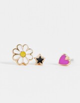 Thumbnail for your product : Accessorize pack of 5 stud and cuff set in summer brights