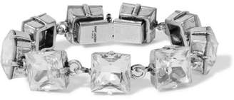 Saint Laurent Smoking Silver-tone And Crystal Bracelet