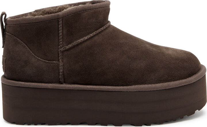 UGG Classic Ultra Mini Suede Flatform Boots