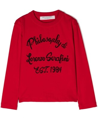 Philosophy di Lorenzo Serafini Kids logo-print long-sleeved T-shirt