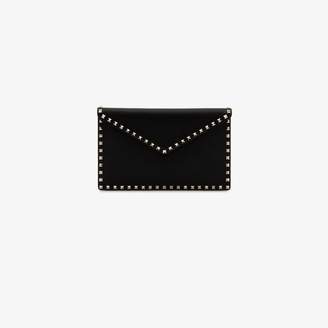 valentino black envelope clutch