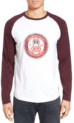Psycho Bunny Men's Milford Graphic Baseball T-Shirt