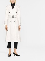 Thumbnail for your product : Blanca Vita Notched-Collar Belted Trench Coat