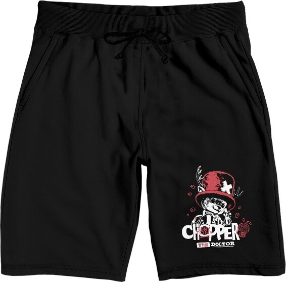 One Piece OnePiece(LiveAction)TonyTonyChoppertheDoctorMen'sBlackLoungeShorts-XL
