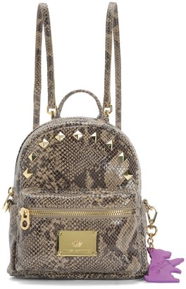 Juicy Couture Solstice Snake Leather Mini Backpack