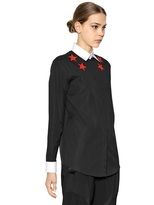 Thumbnail for your product : Givenchy Star Appliqué Cotton Poplin Shirt