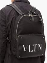 Thumbnail for your product : Valentino Leather-trimmed Backpack - Mens - Black