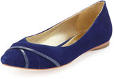 Thumbnail for your product : Elaine Turner Designs Kendall Suede Leather Ballet Flat, Cobalt